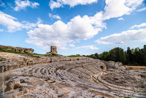 ancient Greek theater in Syracuse photo