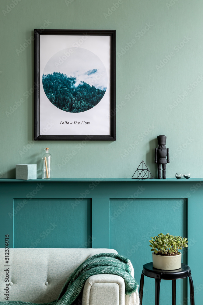 Emerald green sale home accessories
