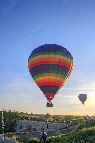 Ballooning festival in Kamianets-Podilskyi, Ukraine