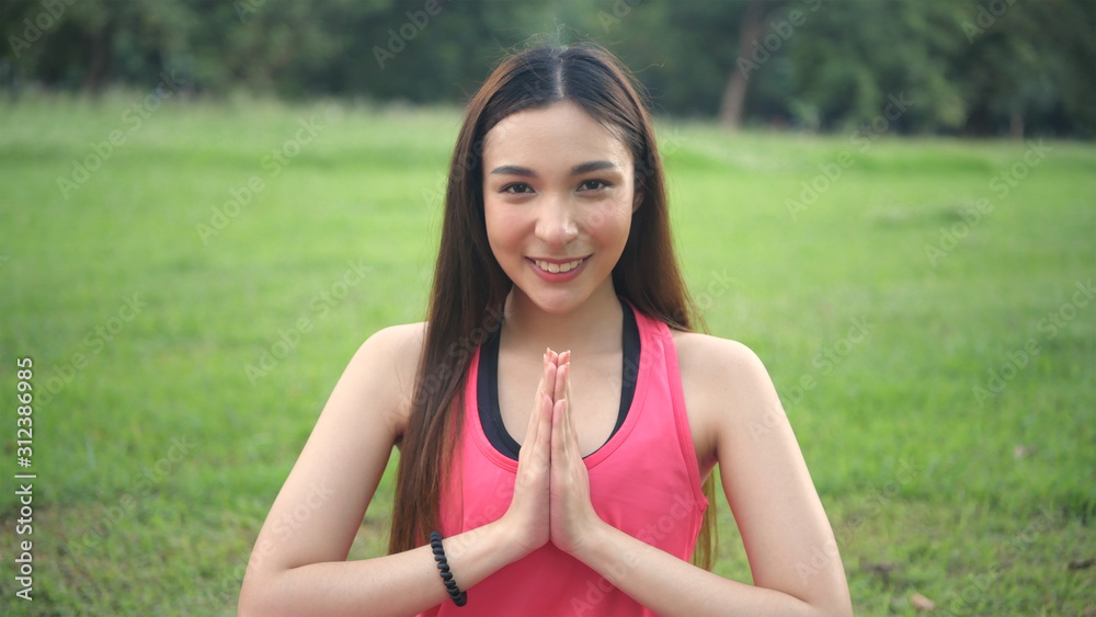 Exercise concepts. Beautiful women are practicing yoga in the middle of nature. 4k Resolution. Exercise concepts. Beautiful women are practicing yoga in the middle of nature. 4k Resolution.