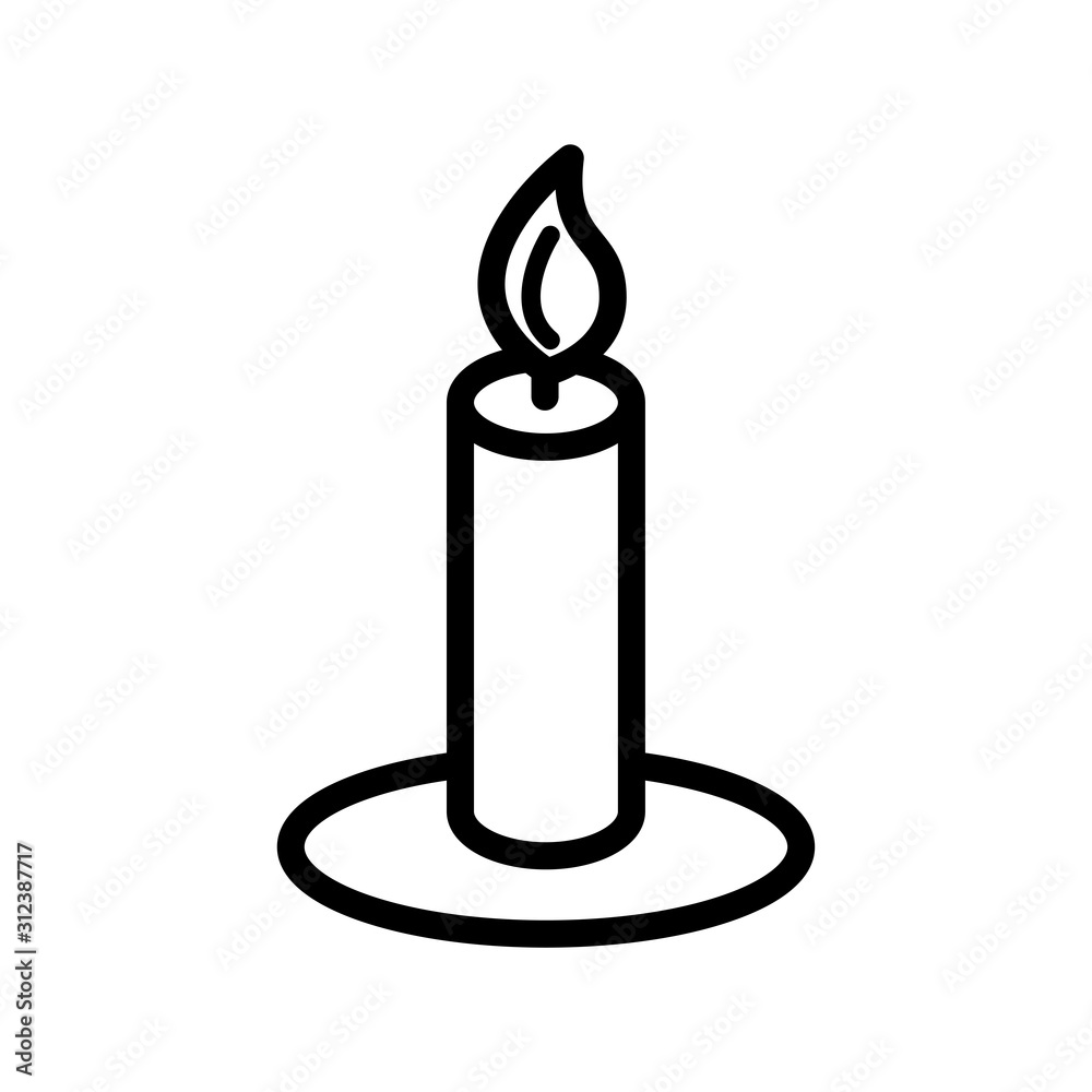 Candle icon vector Candle icon vector