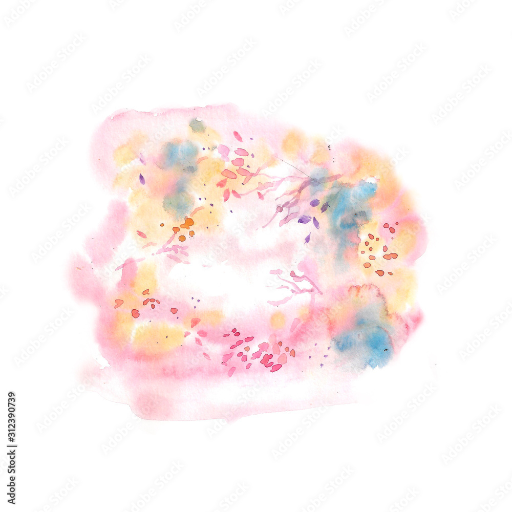Watercolor illustration. Watercolor illustration.