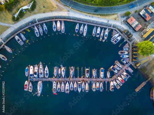 Marselisborg Lystbådehavn Marina - Aarhus, Denmark (Aerial)