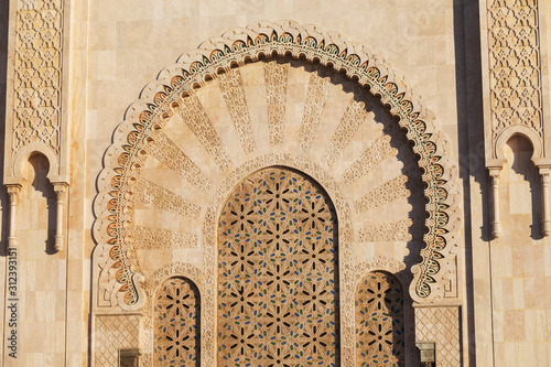 Hassan II Mosque is a mosque in Casablanca, Morocco. It is the largest mosque in Africa and the 3rd largest in the world. Its minaret is the world's second highest minaret at 210m Construction details