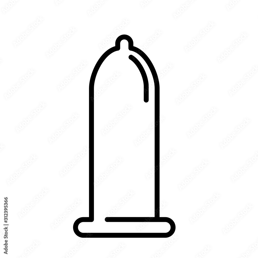 Condom contraception icon vector