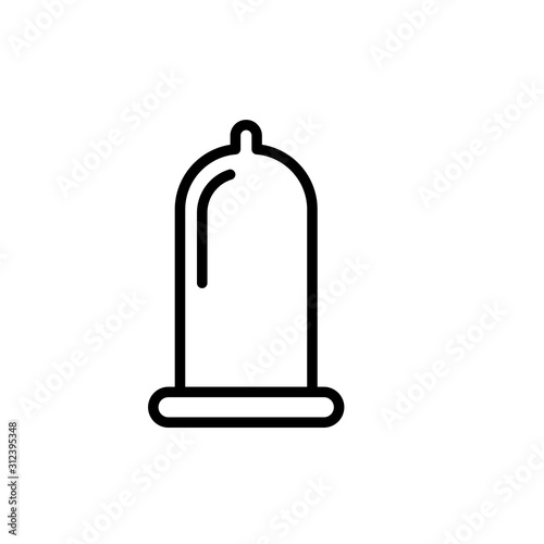 Condom contraception icon vector