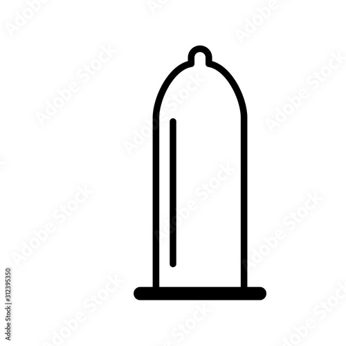 Condom contraception icon vector
