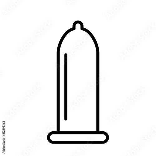 Condom contraception icon vector