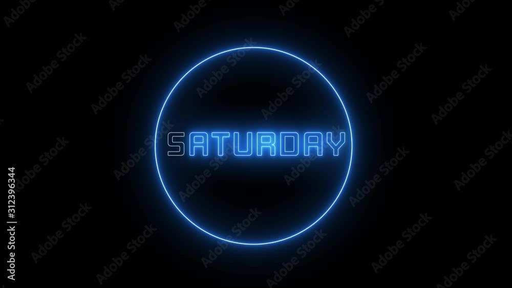 Neon text of Neon text of