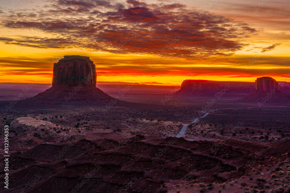 Amazing view of Monument valley. Amazing view of Monument valley.