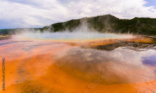 Amazing view of the grand prismatic spring, Yellowstone