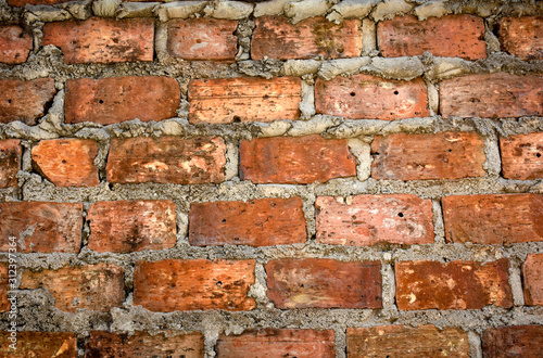 Vászonkép Old brick wall background