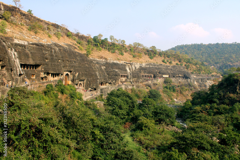 Ajanta Caves View