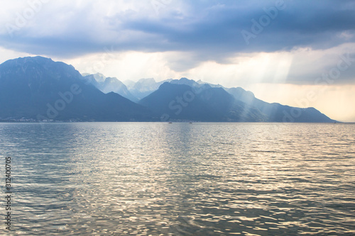 Geneva lake panorama, Switzerland