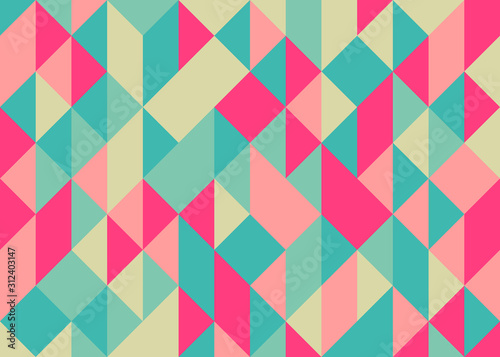 Wallpaper Mural Pattern with random colored Diamonds Generative Art background illustration Torontodigital.ca