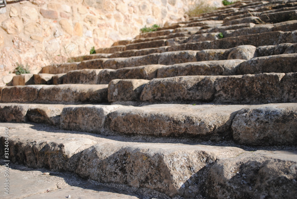 Ancient stairs from a church.