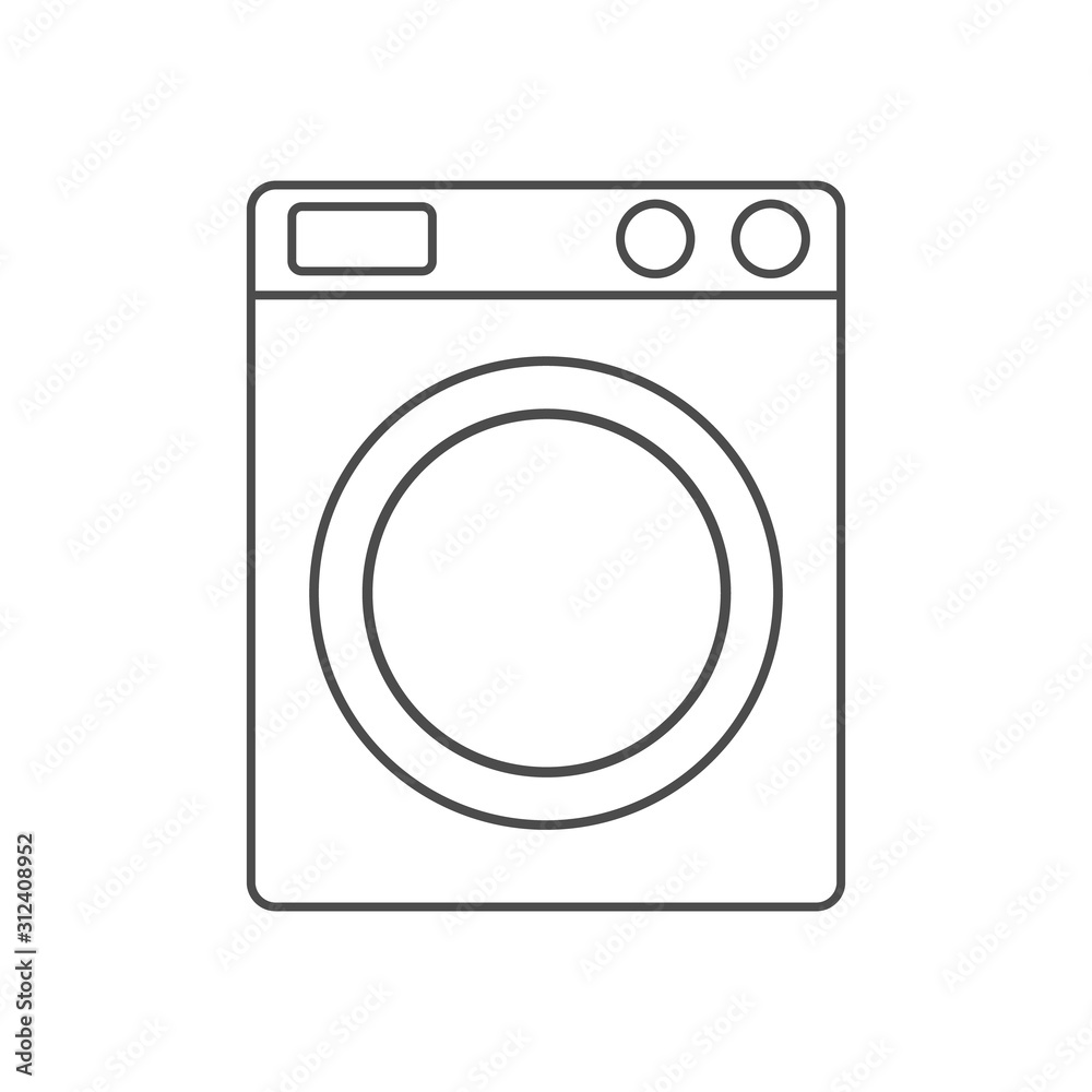 Washing machine icon. Vector illustration. Washing machine icon. Vector illustration.