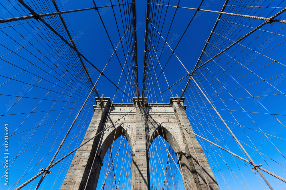 Fototapeta premium Brooklyn Bridge in New York , USA