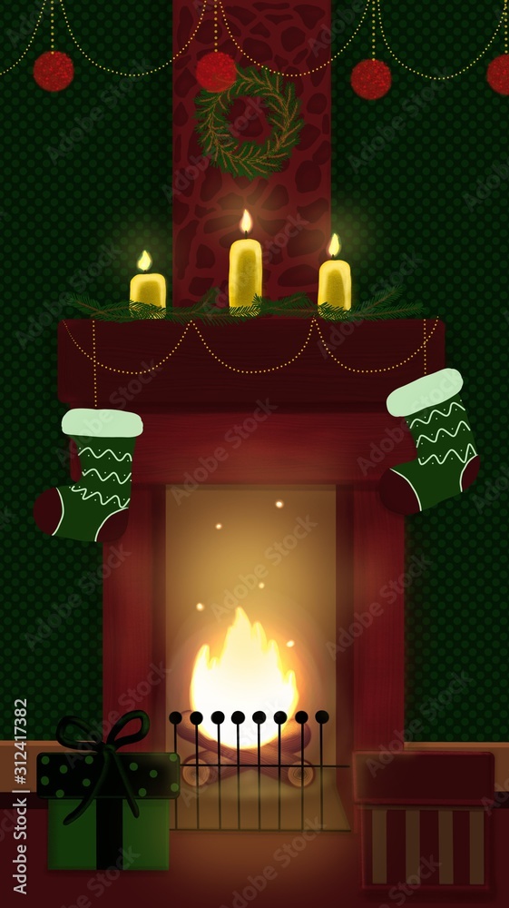 custom made wallpaper toronto digitalchristmas tree and gifts