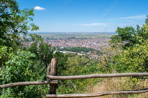 Viewpoint overlooking the city of Vrsac, Serbia