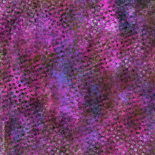 Pink Grunge Circles Abstract Background Illustration