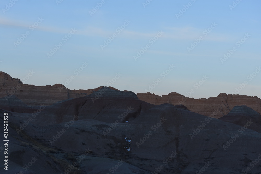 Fototapeta premium non edited badlands south dakota