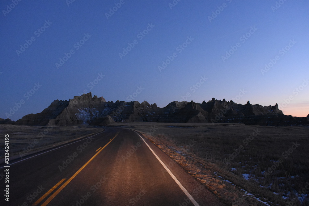 Fototapeta premium non edited bad lands south dakota