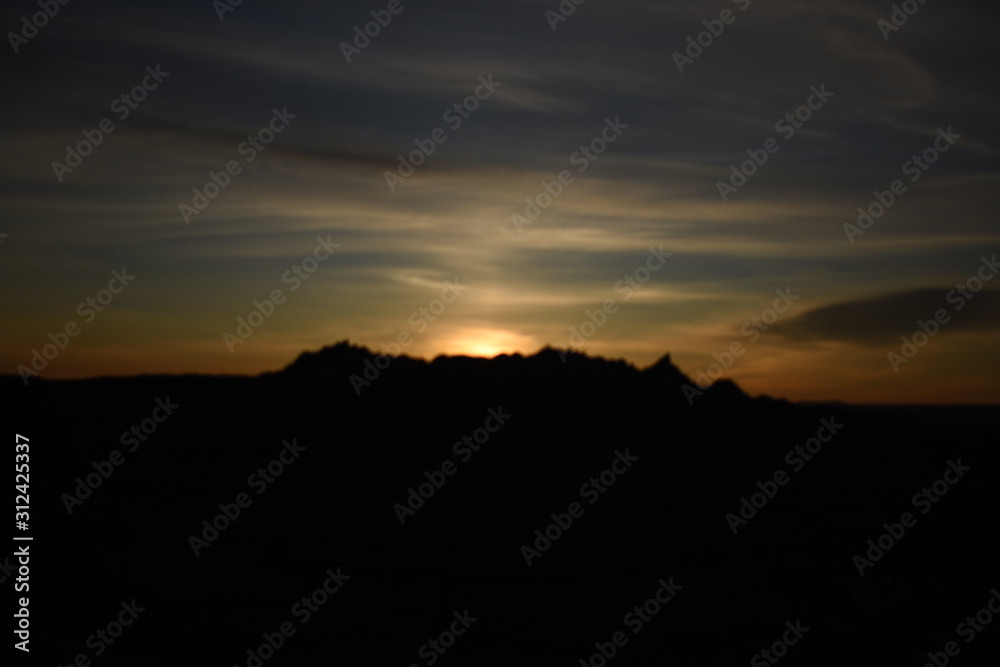 Fototapeta premium non edited badlands south dakota