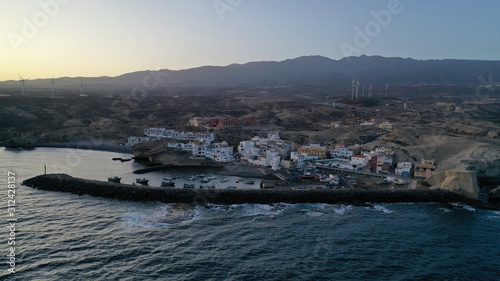 Famous fresh fish restaurants in Tajao, Tenerife South.