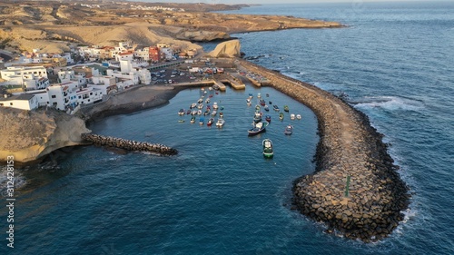 Famous fresh fish restaurants in Tajao, Tenerife South.