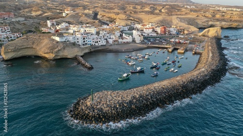 Famous fresh fish restaurants in Tajao, Tenerife South.