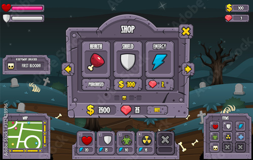 Zombie Game UI