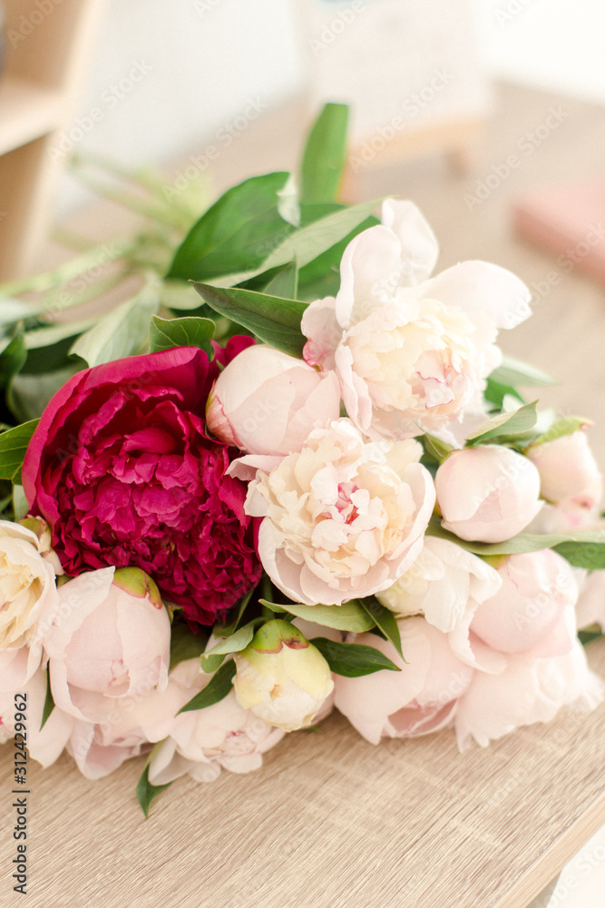 bouquet of peonies