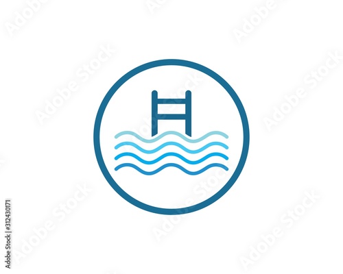swimming pool icon vector illustration design