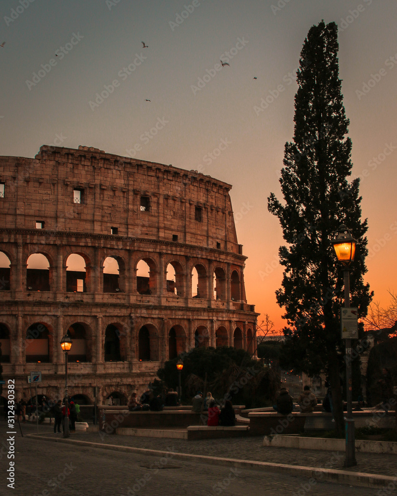 Tramonto in Rome