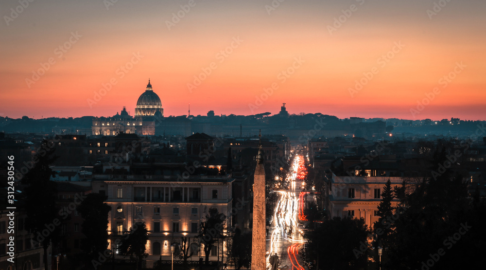Tramonto in Roma