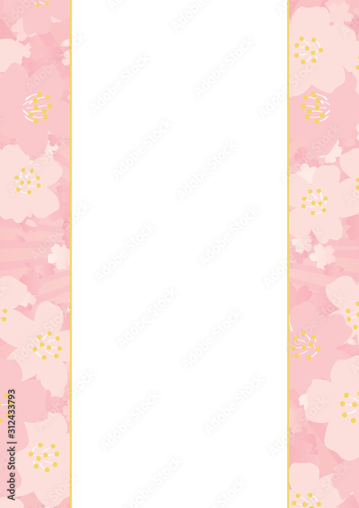 春　桜　花　イラスト　カード　ポスター　チラシ　背景