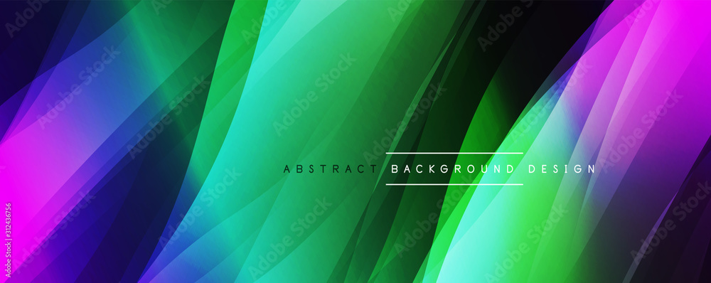 Naklejka premium Dynamic trendy simple fluid color gradient abstract background with line effects. Vector Illustration For Wallpaper, Banner, Background, Card, Book Illustration, landing page