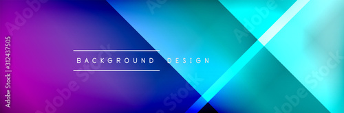 Abstract background - squares and lines composition created with lights and shadows. Technology or business digital template