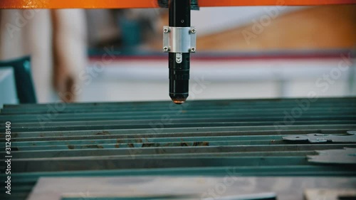 Wallpaper Mural An industrial CNC machine on the plant - checking the detail Torontodigital.ca