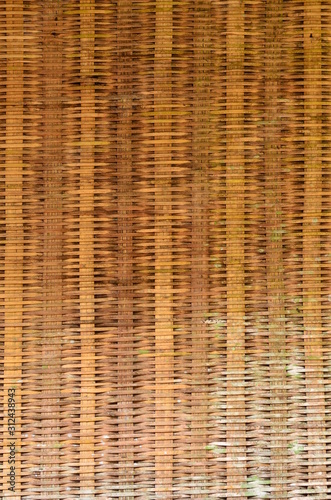 yellow-brown wicker bamboo texture background