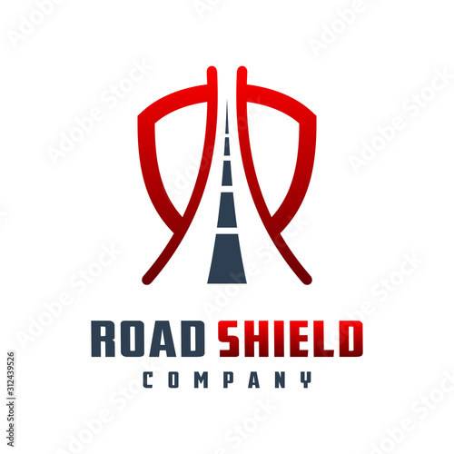 road shield logo design