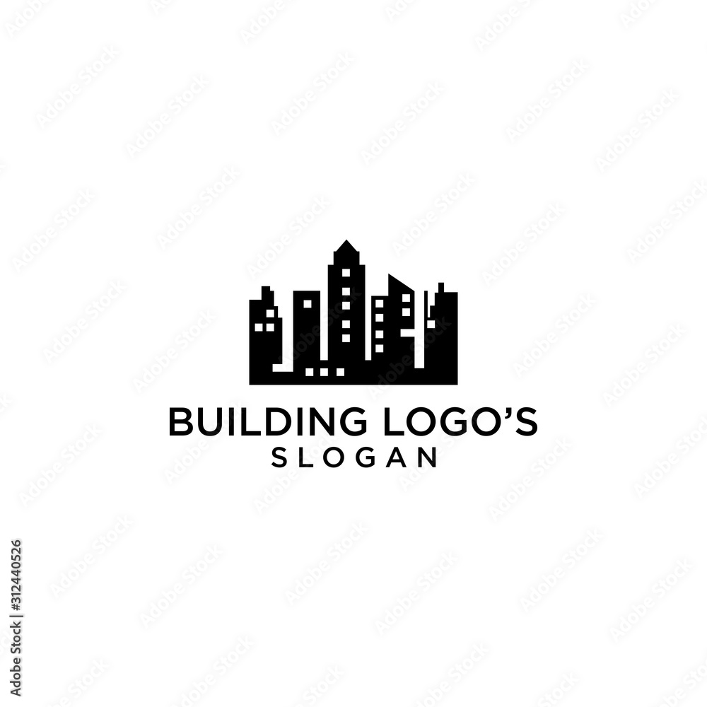 building logo simple premium