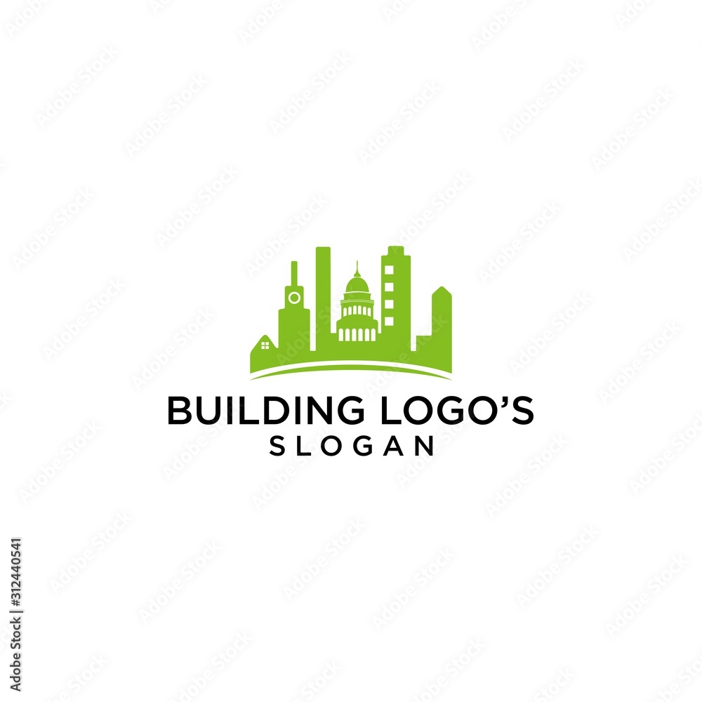 Fototapeta premium city logo simple premium