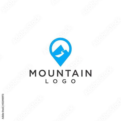 mountain logo simple premium