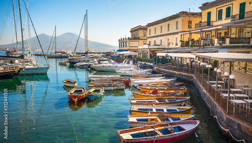 At the Borgo Marinariin Naples on the Gulf of Naples Campania Italy