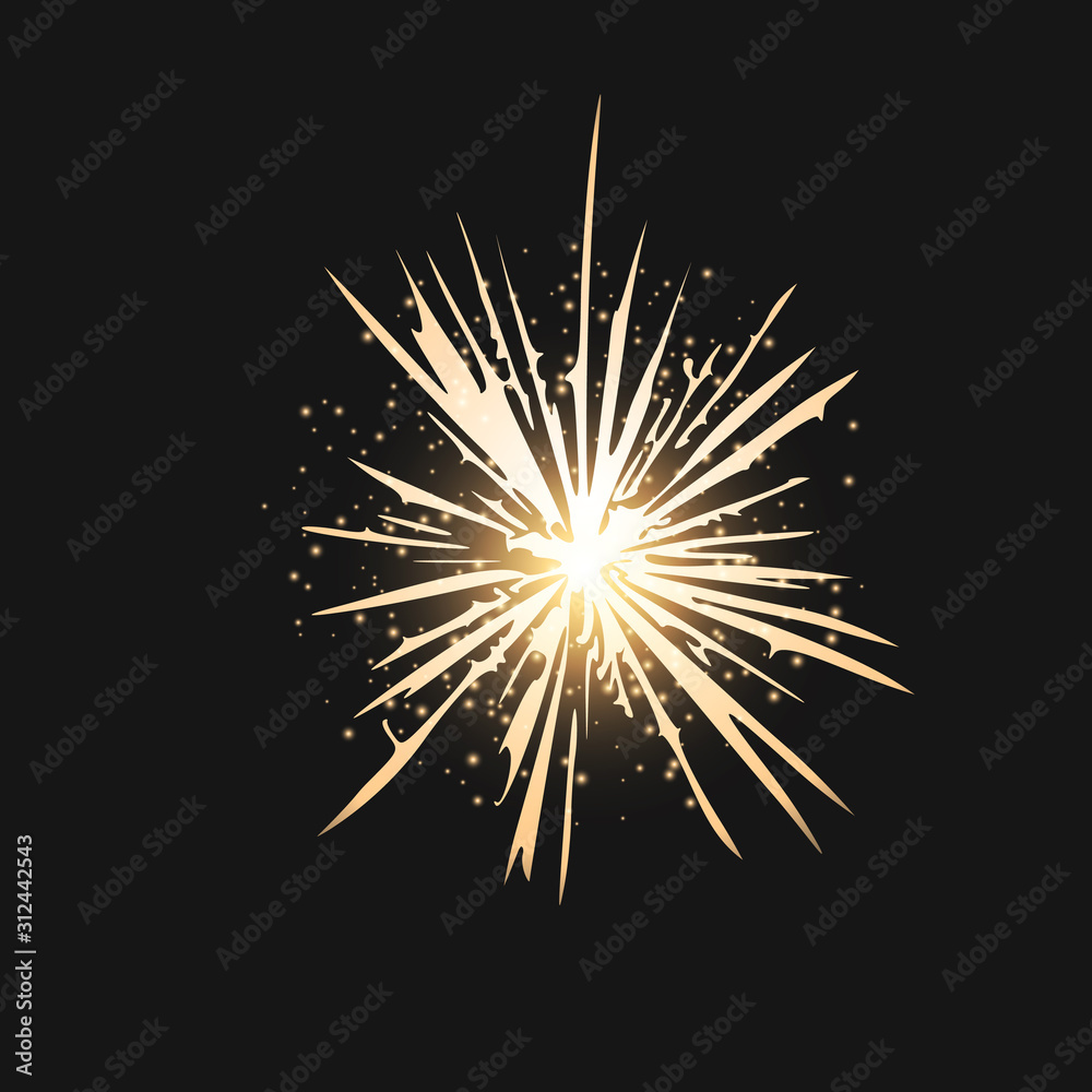 custom made wallpaper toronto digitalSparkle realistic light effect. Stock Vector illustration isolated on white background.