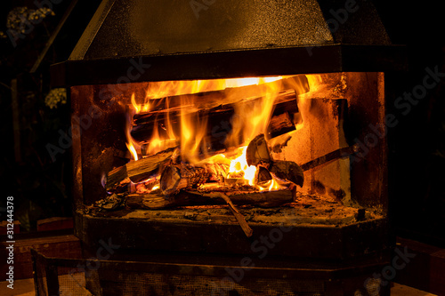 Beautiful fireplace to warm up winter nights