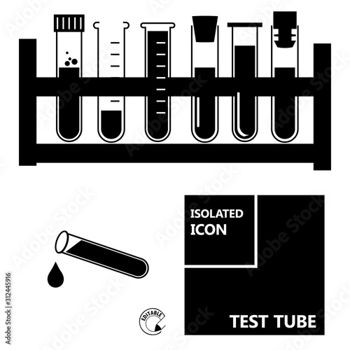 Icon test tube