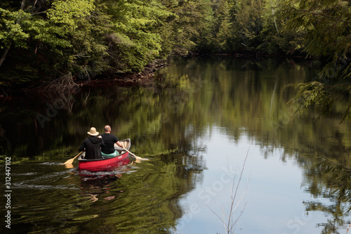 kayaking in the river